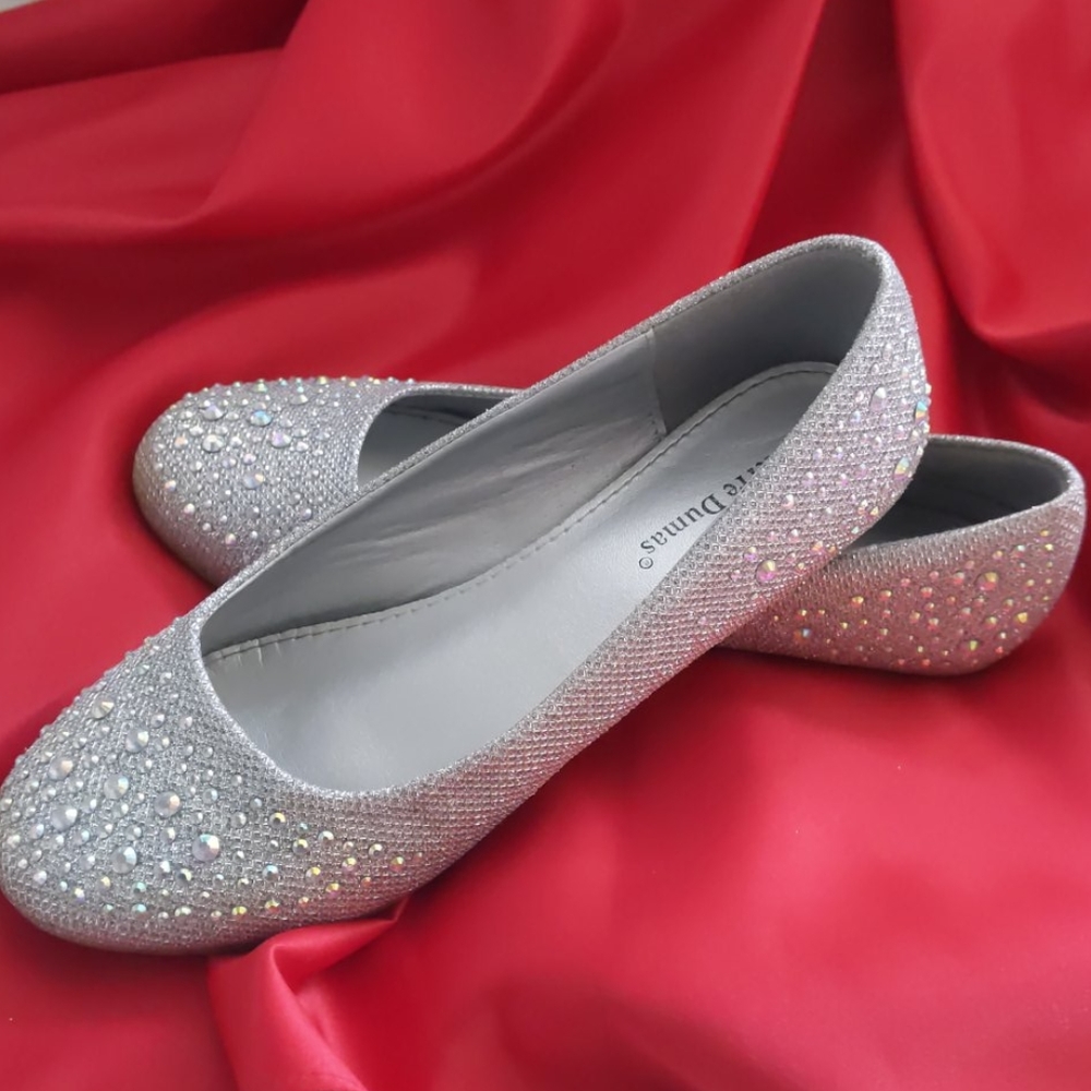 Girls Formal Ballet Flats - Picture 2 of 4